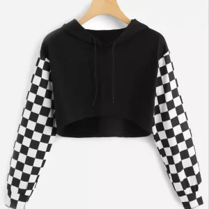 Crop Hoodie Damier Queer