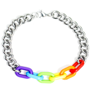 Bracelet chaine arc en ciel